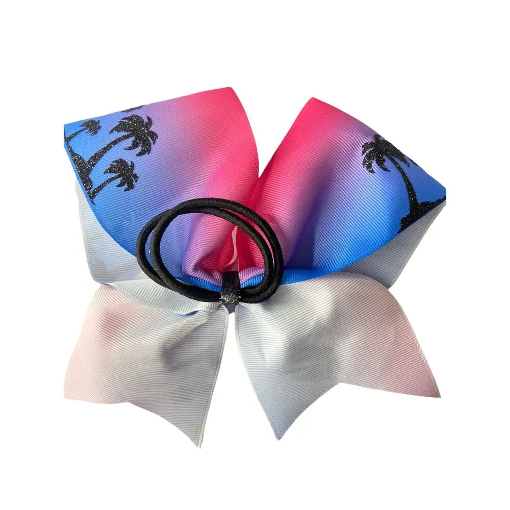 Tie Dye Palm Tree Beach Themed Bow Tie Hair Accessory Girls' Unbranded